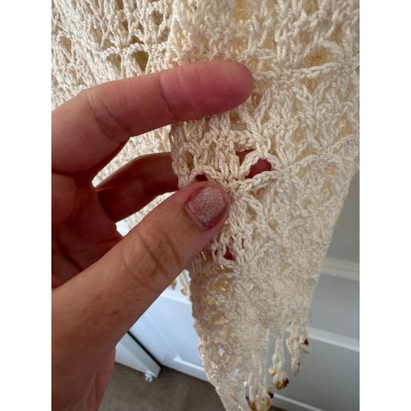 Anna Kosturova Crochet Shell Gypsy Top Small - Picture 4 of 6